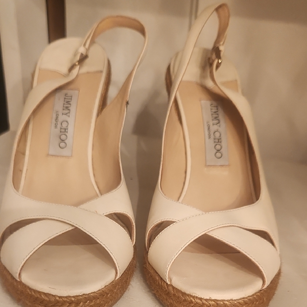 Jimmy Choo White Shoes